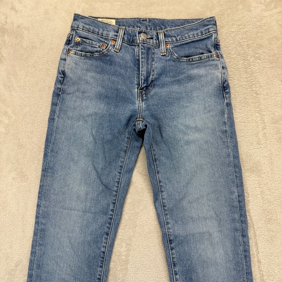 Levi's 511 Jeans Mens 28x32 Blue Slim Fit Med Wash Premium Denim Stretch Preppy - Picture 2 of 13